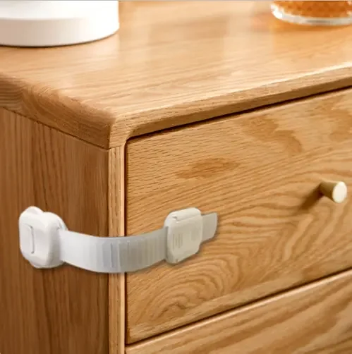 New Baby Celebration Easy Installation Strong Adhesive Safety Strap Locks Cabinets Drawers Toilet Fridge Baby-Proofing Corner