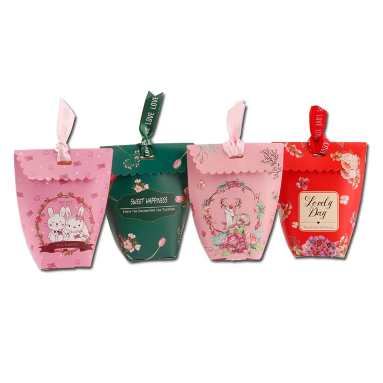 Wedding candy gift paper box,Sweet flower-shaped party baby-shower wedding/christmas favors candy box