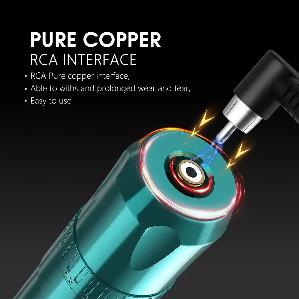 Manufacturer Professional Powerful Coreless Motor Wireless Tattoo Machine With 1800mAh Battery for Body Art