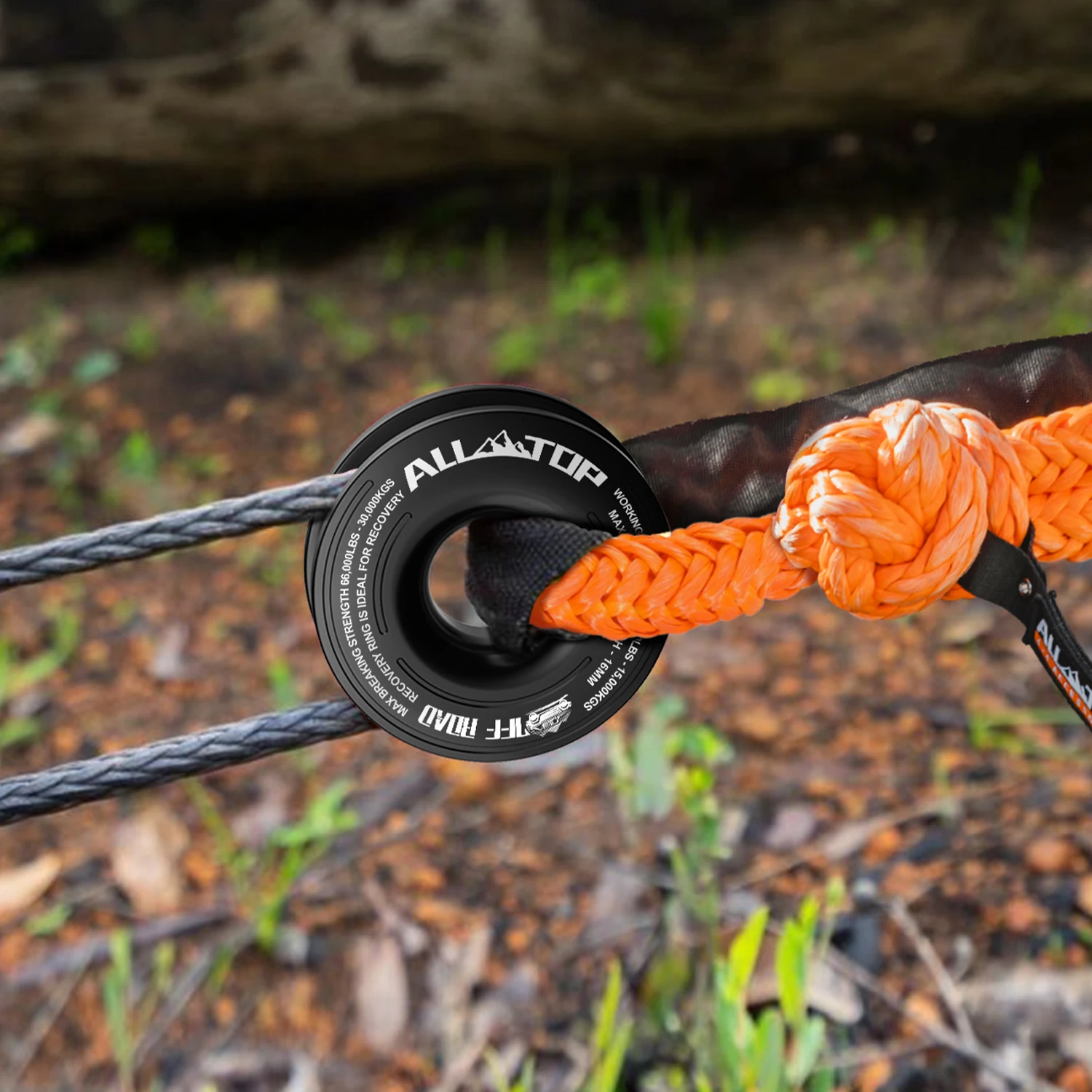 Factory High Quality Winch Rope Ring Offroad Aluminum Snatch Recovery Ring for Soft Shackle