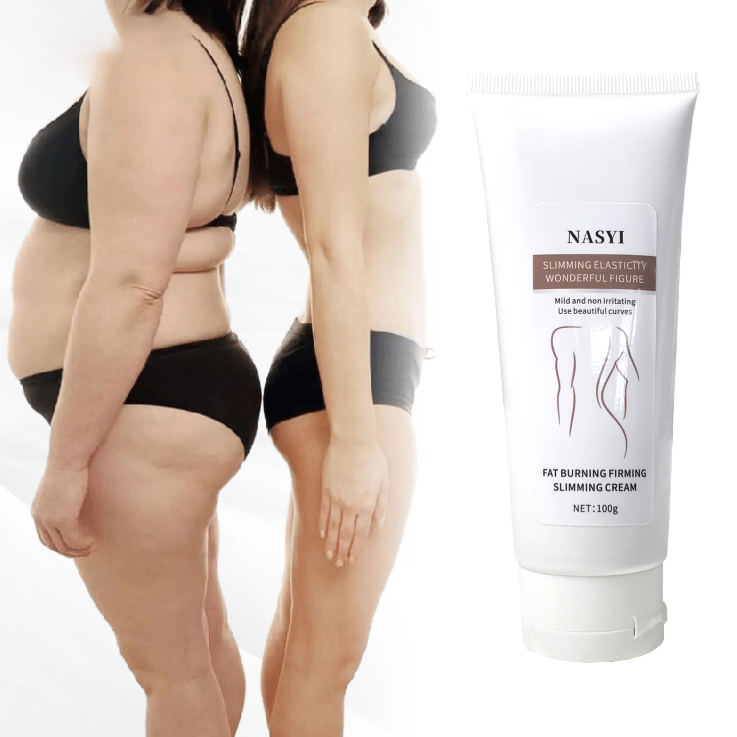 NASYI Private Label Slimming Cream Firming Shaping Belly Sculpting Body Cream Massage Oil Body Slimming Cream 100g