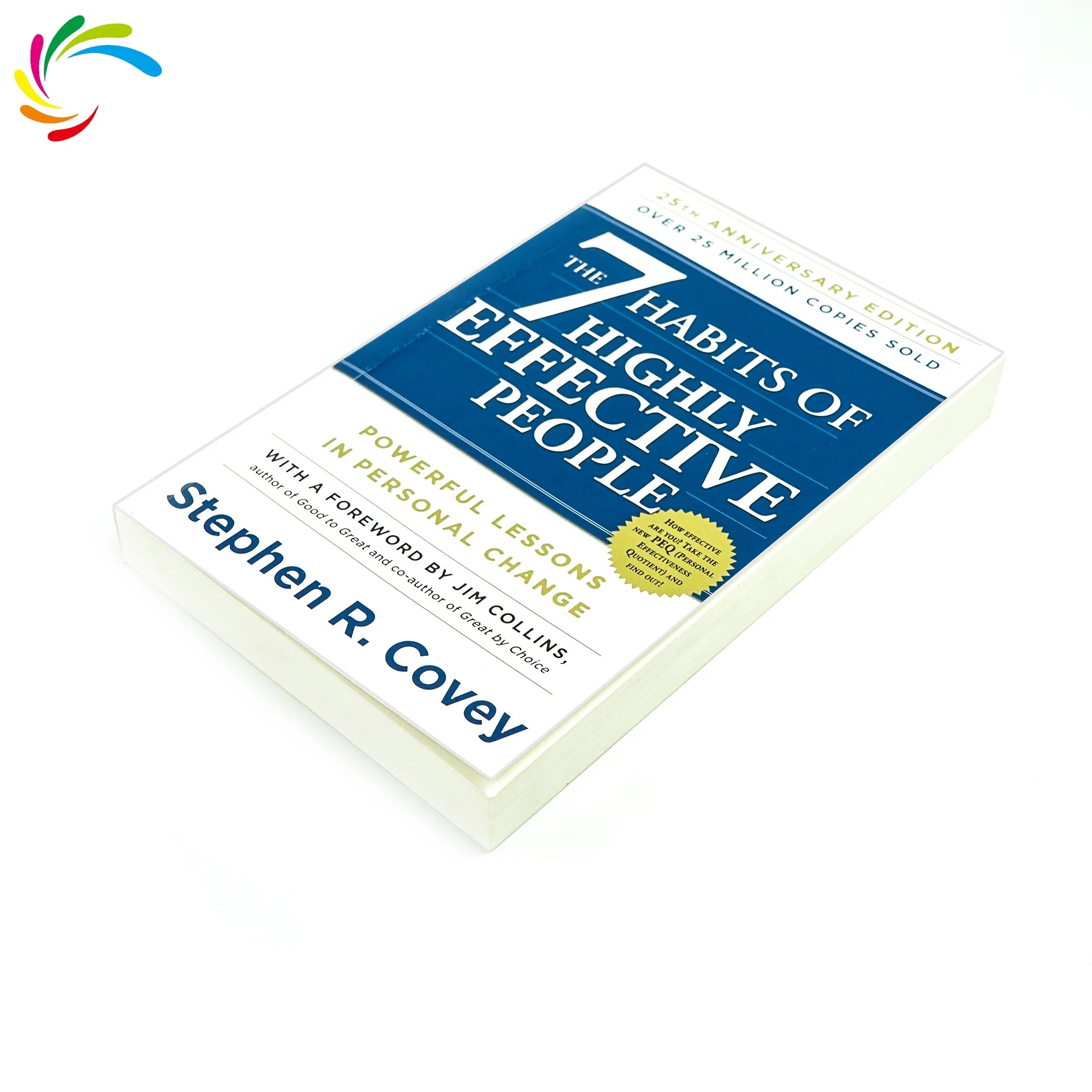 New arrival manufacturer wholesale softcover book printing light weight paper Bestseller motivative book the 7 habits of highly