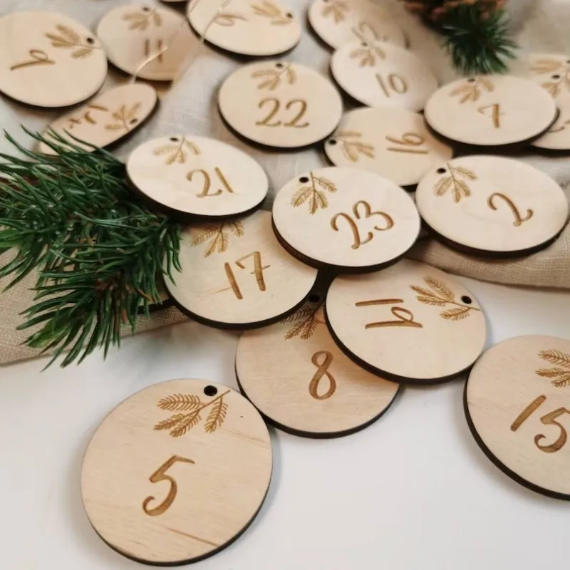 Custom Wood Capital Number Wooden Numbers Tags Wood Alphabet for Arts Crafts DIY Decoration Displays