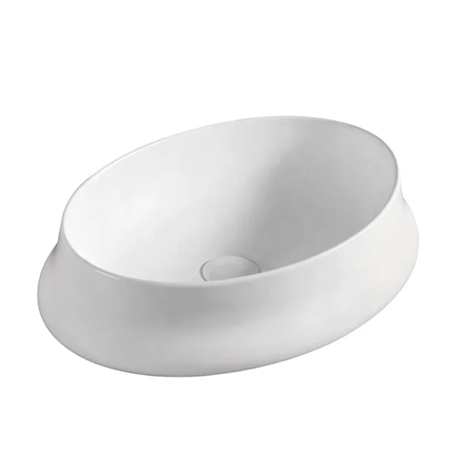 Factory cheap price countertop basin wash bathroom oval vessel sink