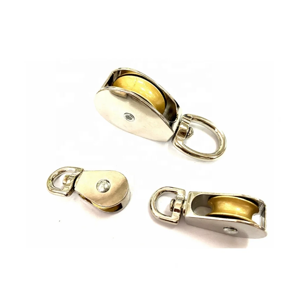 Custom CNC Steel Adjustable Sheave Pulley Single Wheel Eye Swivel Lifting Rope Pulley Block