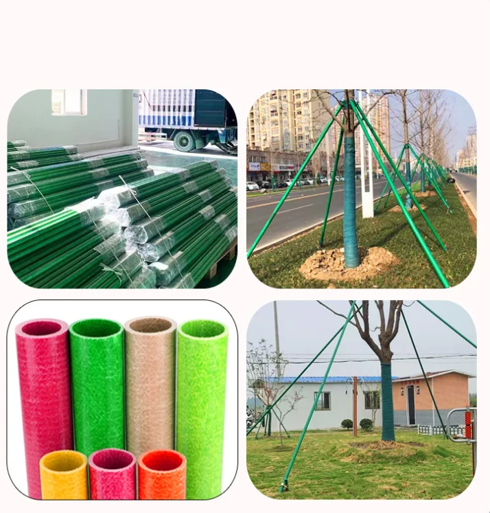 Customized Flexible Fiberglass Hollow rod/pole/ Sticks For Garden Plant Stakes Holder