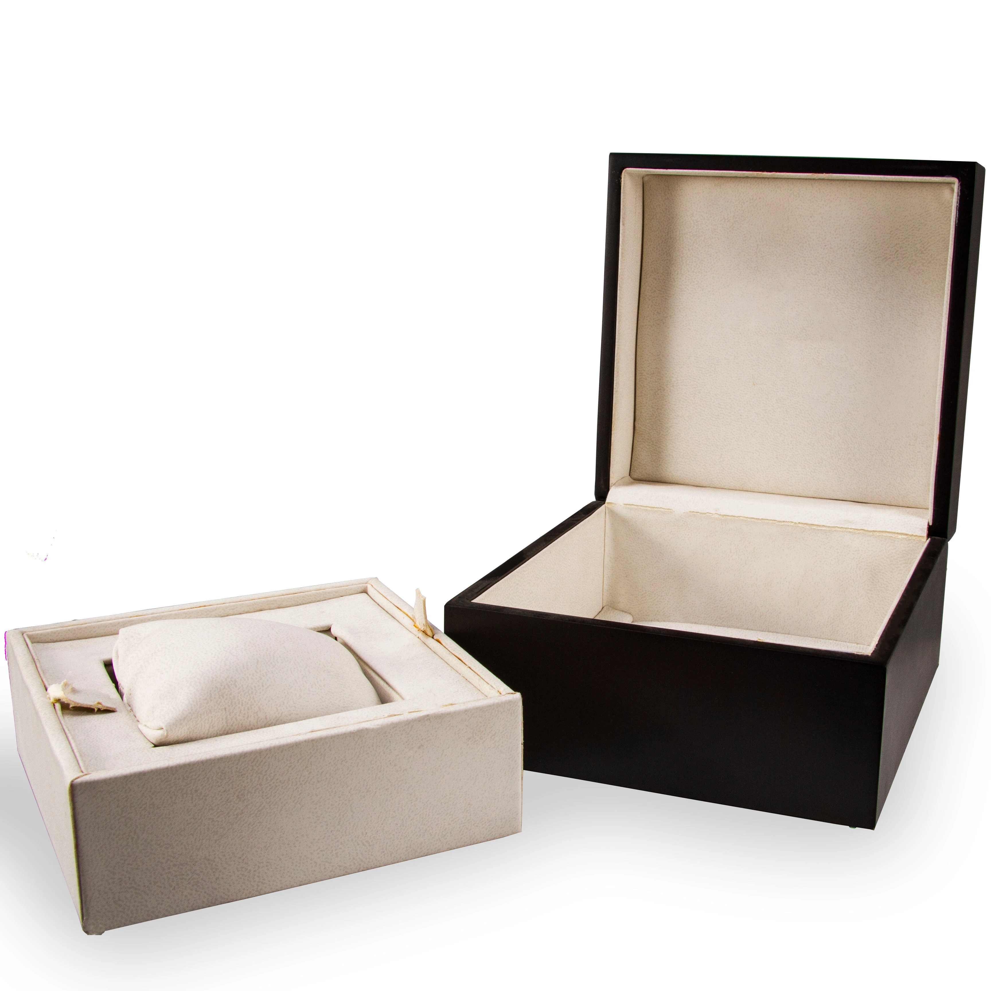 HIgh Eng Custom Packaging Showcase Black Wood Luxury Watch Box