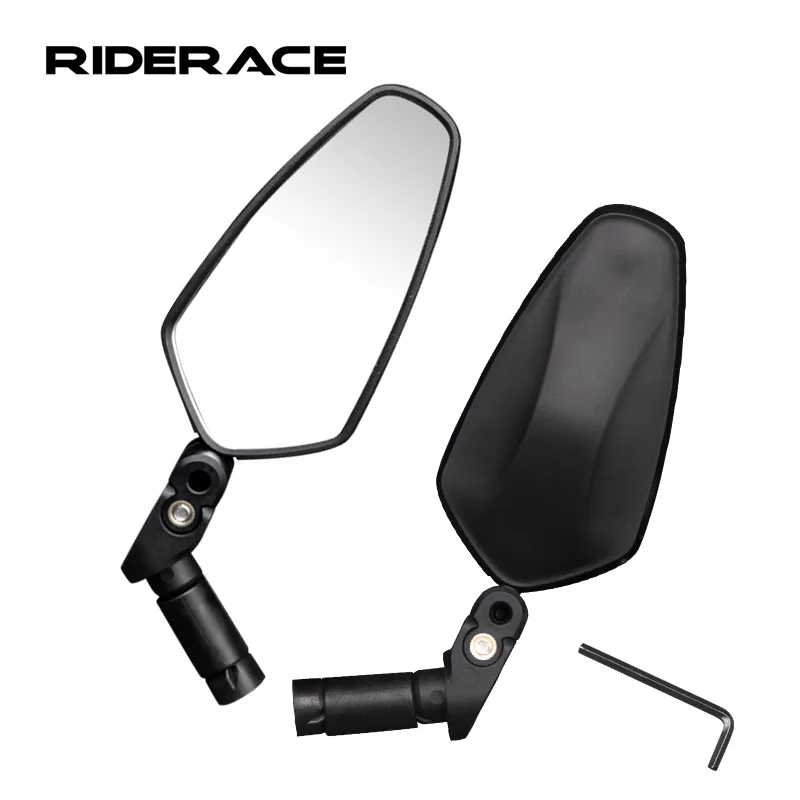 RIDERACE 1 пара зеркало заднего вида на руль регулируемый 360 вращения складной отражатель оборудование для езды велосипеде