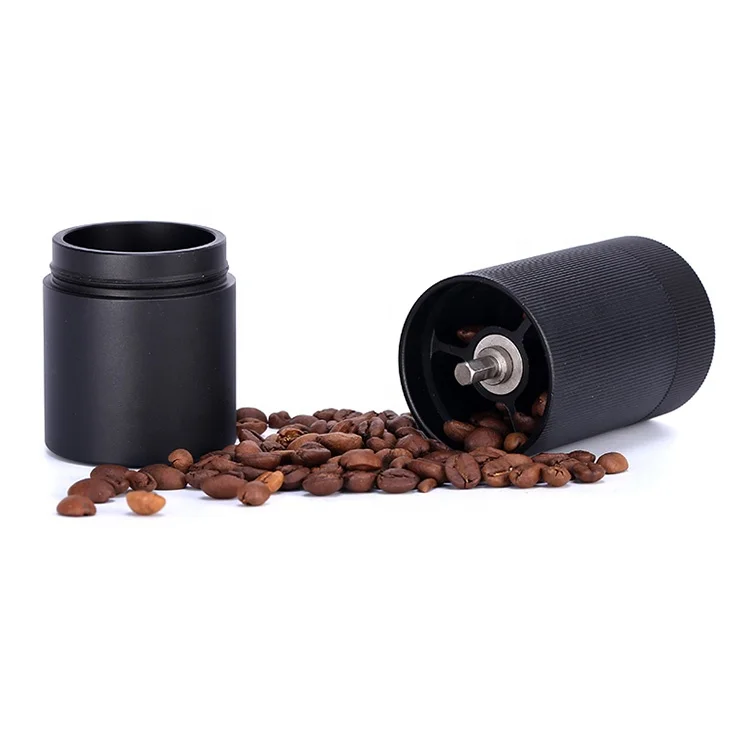 High quality Aluminum Manual Coffee grinder Stainless steel Burr grinder 25g Mini Coffee Bean milling machine