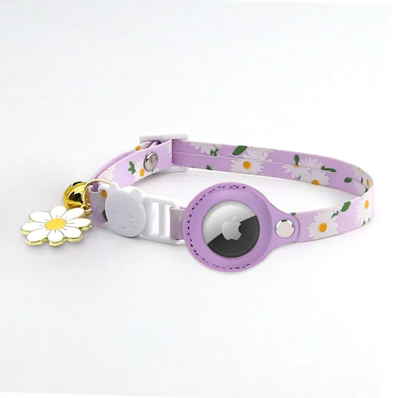 Manufacturer Custom Print Cute Lovely GPS Tracker AirTag Holder Puppy Kitten Anti-lost Pet Dog Cat Collar