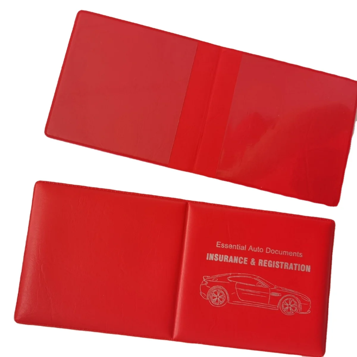 Factory Supply Stylish PVC Insurance Card Holder Customizable Logo Pattern Waterproof Feature for Insurance Policy Documents