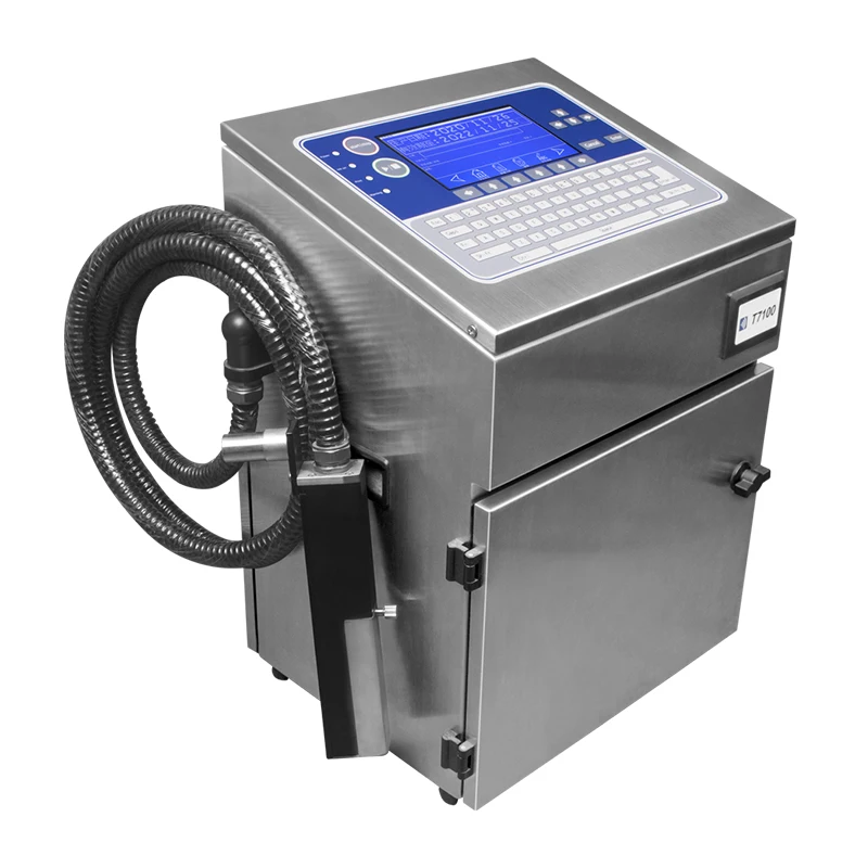 CIJ Digital Paper Label Bottle Logo Batch Expiry Date Film Box Barcode Industrial Inkjet Printers Coding Printing Machines