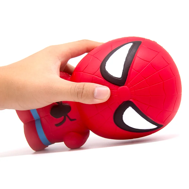 2023 New Scented Jumbo Giant Super Soft Slow Rising Super Hero Series Spider Man Squishy Toy for Stress Relief