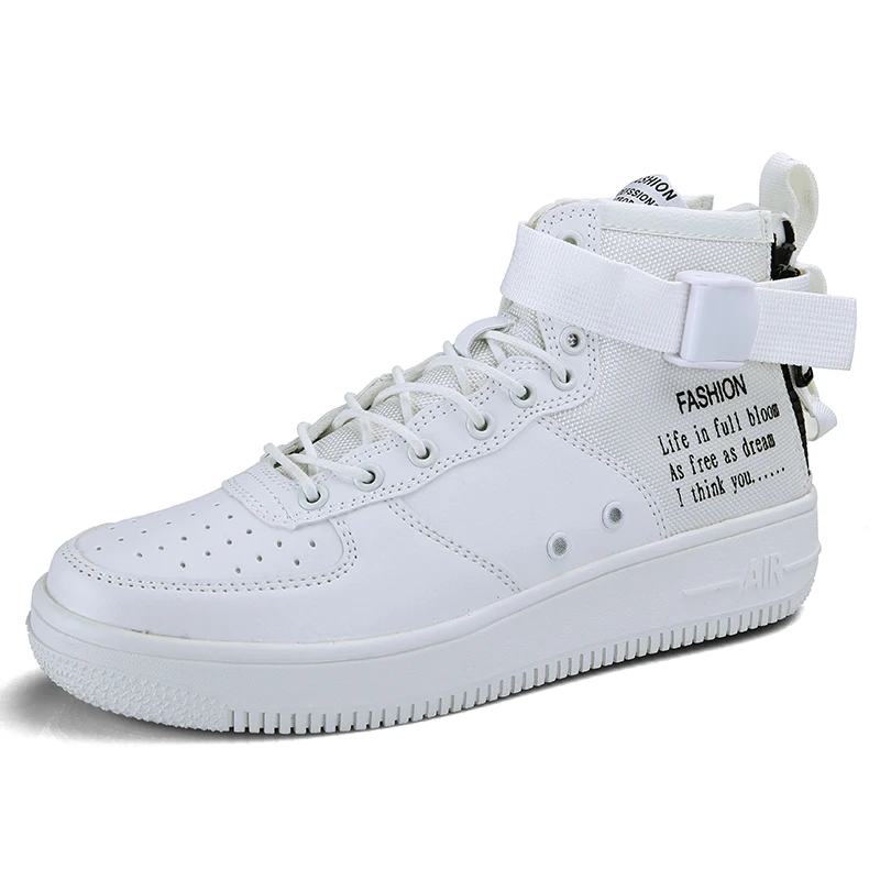 Mens High Top Lace Up Star PU Sports Stylish Sneaker and Shoes