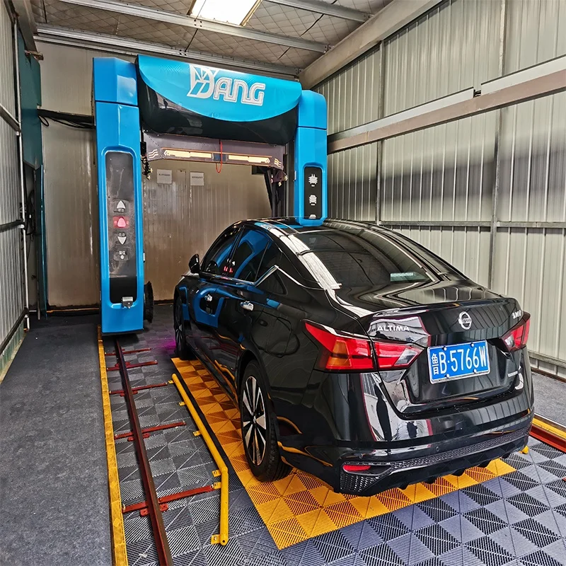 DY-DG180 full automatic 360 touchless robot car wash machine with wheel brush and air dryer and 2 wash arms