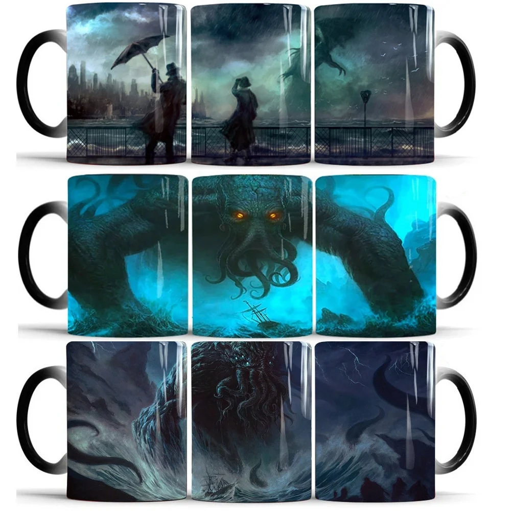 Custom Magic Color Changing Cups Heat Transfer Printing Temperature Changing Cups Travel Sublimation Coffee Porcelain Mug