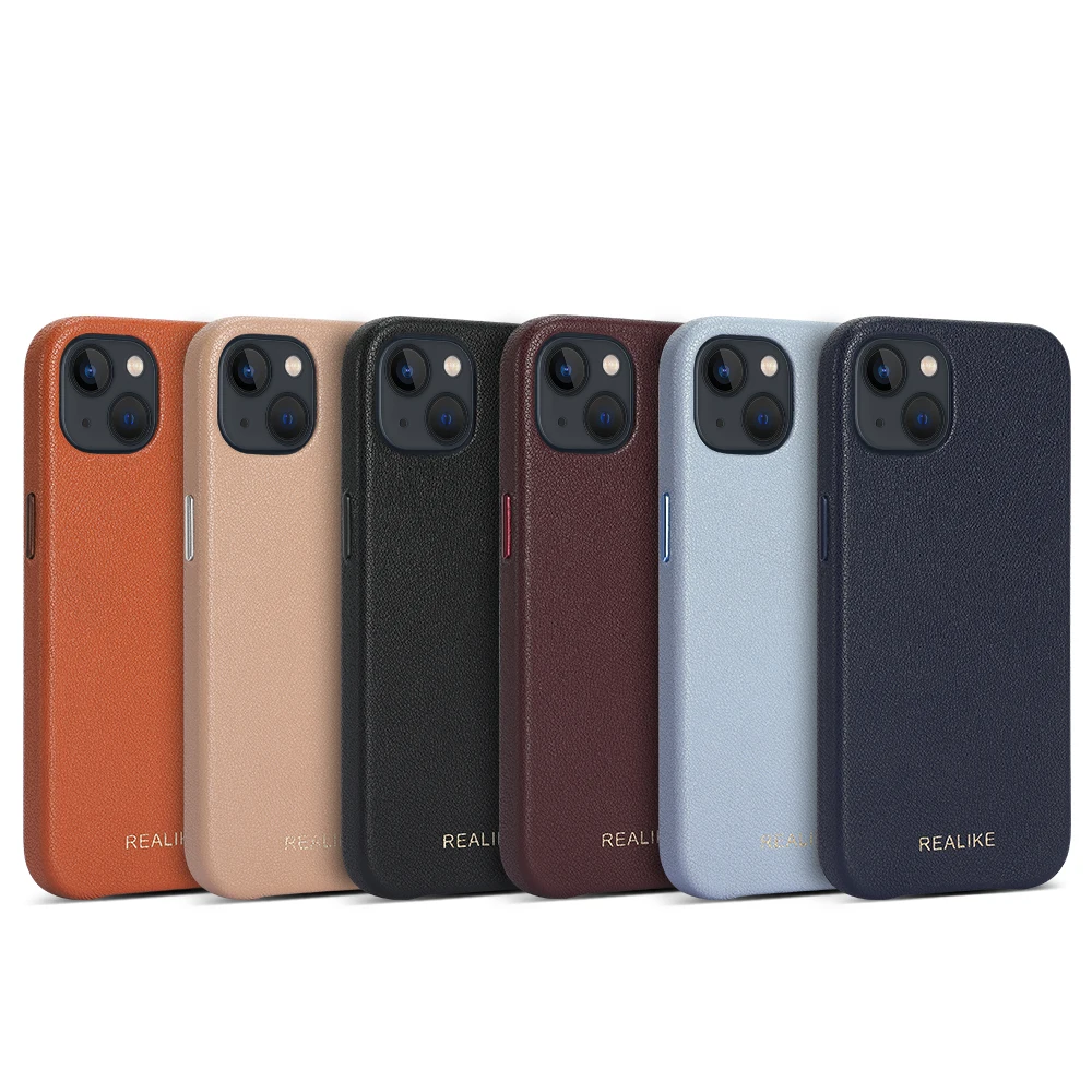 Customized Logo New Design Vegan Pebble Striped Leather Mobile Phone Bags & Cases For iPhone 13 with Independent metal button