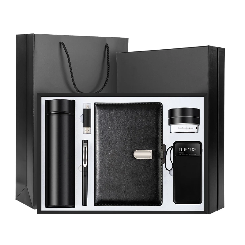 New USB Thermos Cup Notebook Mouse Business Card Pen Business Gift Set