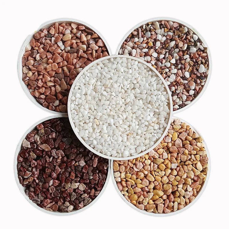 High quality colour wash garden decoration pebble stone artificial stone terrazzo floor tile