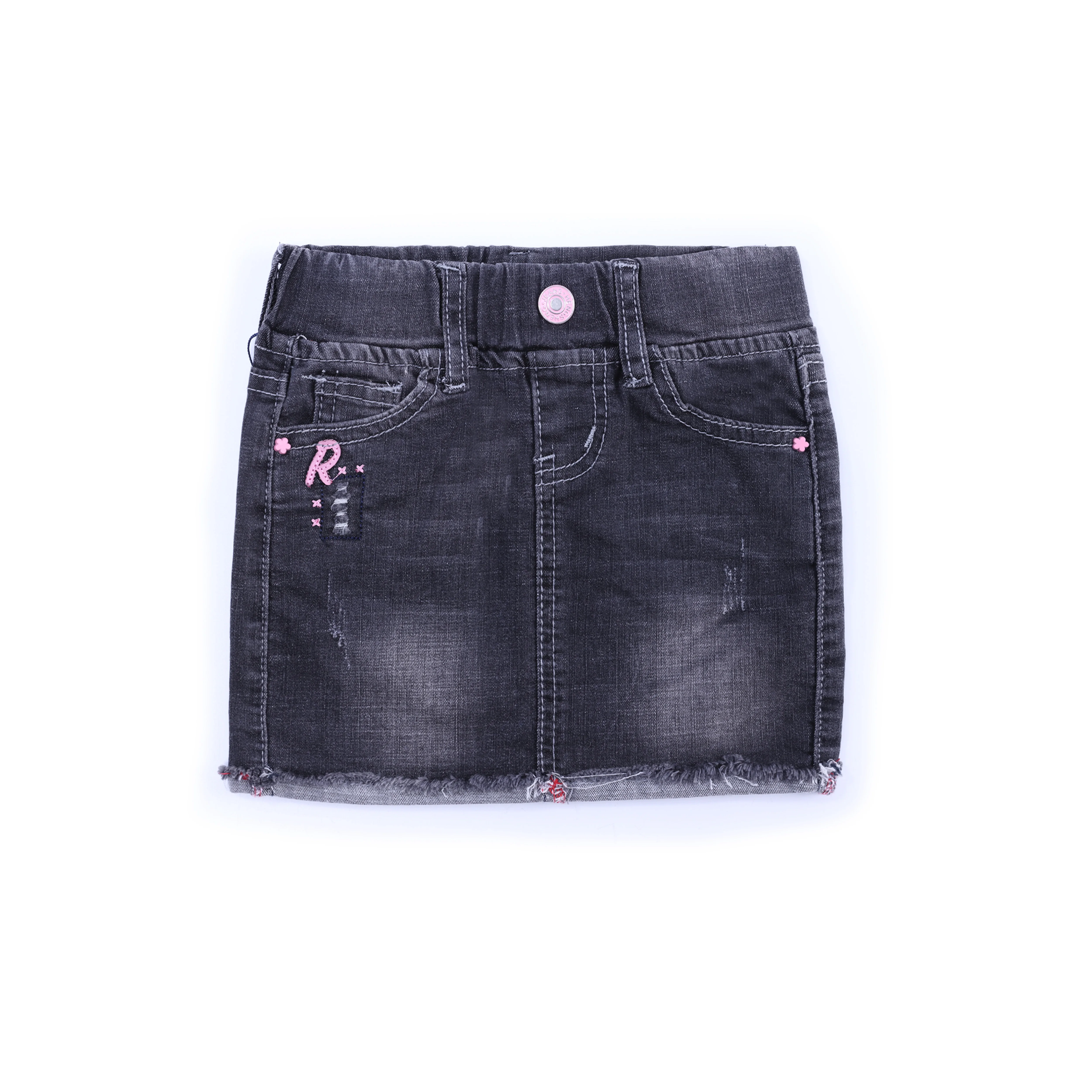 wholesale Casual toddler baby Summer Button children Clothing  girls Short Mini Denim Jeans Skirts