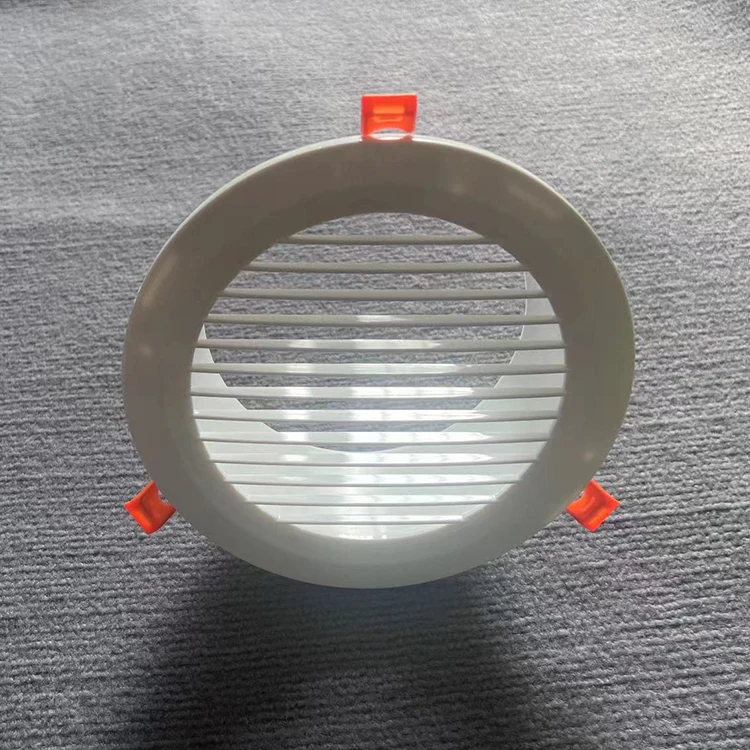 Circle-type Indoor ventilation outlet duct pipe cover cap ABS circular air vent grille for ceiling mounting accessories