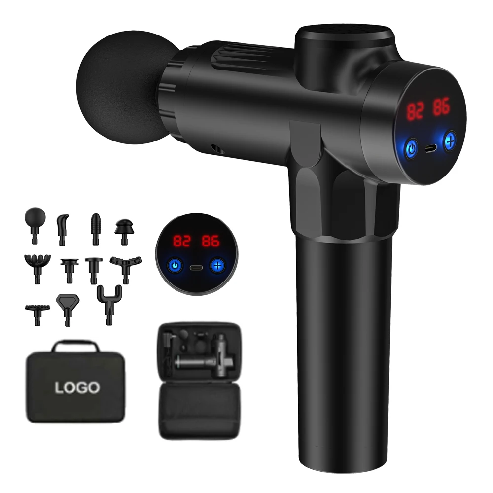 99 speeds Body Massage Gun Deep Tissue  Cordless Massage Gun  Deep Muscle Massage Gun with 4& 9 heads