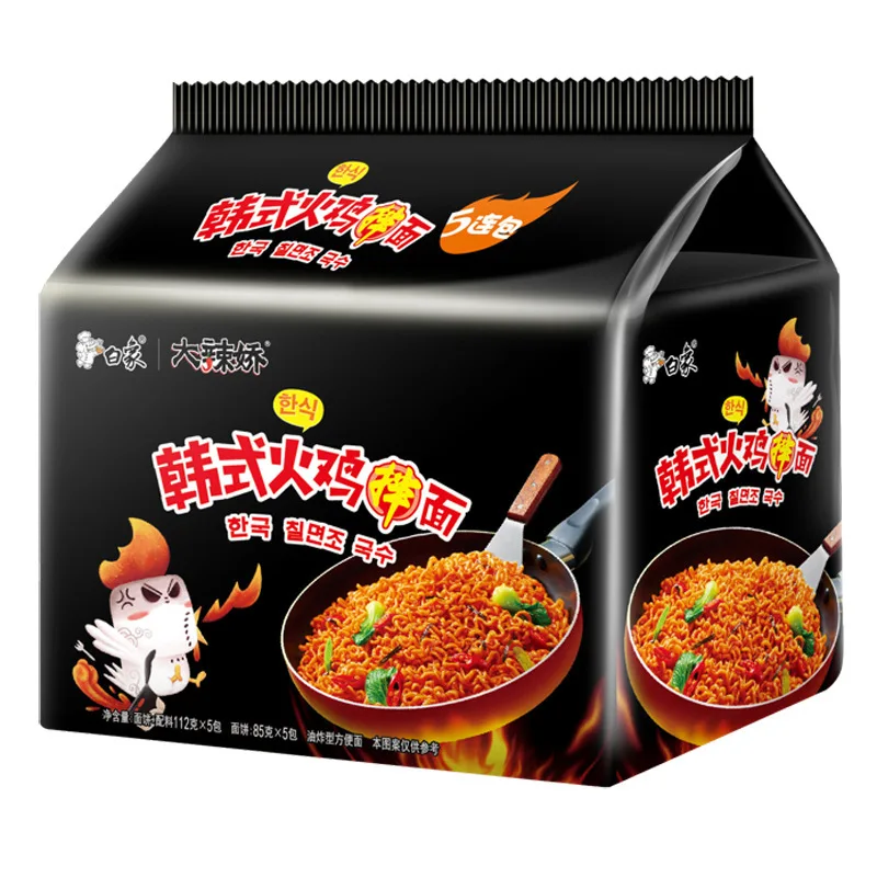 ramen noodles wholesale 490g Spicy Korean Snacks Lamian Noodles ramen Turkey Noodles Chicken flavor ramen