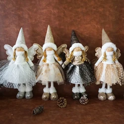 Cute Dolly Angel Doll Valentine Day Gift Stuffed Toy Christmas Decorations Plush Doll with Yarn Skirt