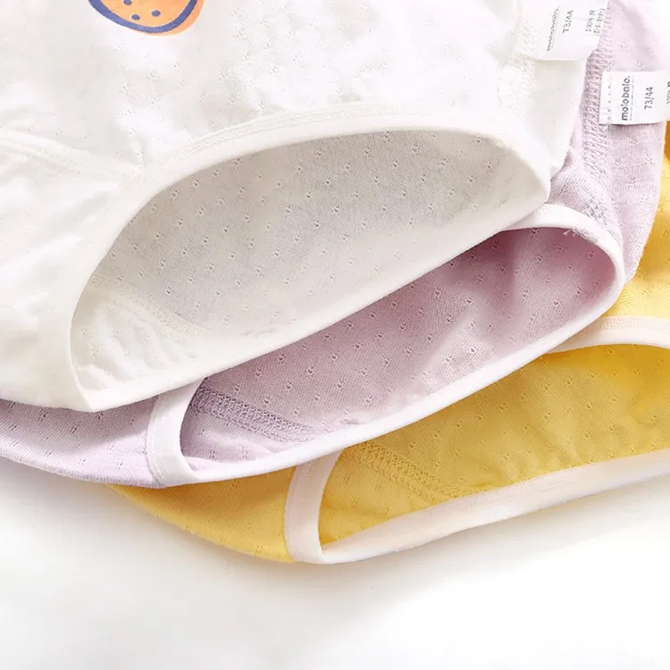 2024 Hot Selling Children Underwear 3 Pieces set organic cotton boxers for kids Kids Girls Briefs Panties Underwear