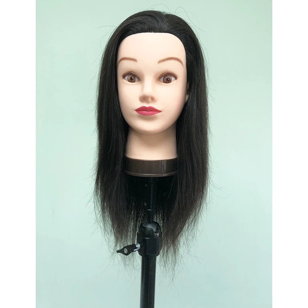 Wholesale price   mannequin head with hair  for hairdresser