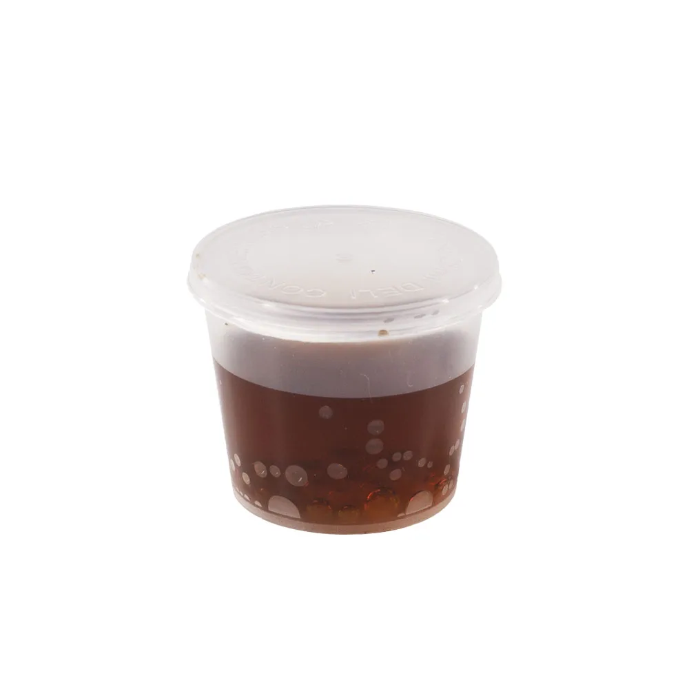 restaurant to go disposal 25ml souffle cup round dipping sauce packaking container plastic takeaway food sauce cups