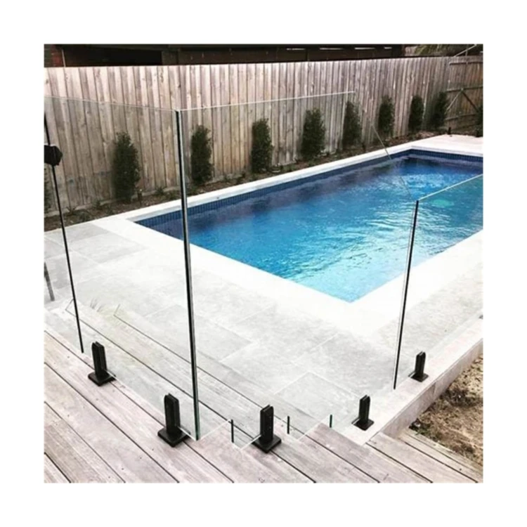 Glass Railing Fitting Floor Mounted Spigot Handrail Accessories 304 316 Stainless Steel Glass Clamp For 8-12Mm Glass