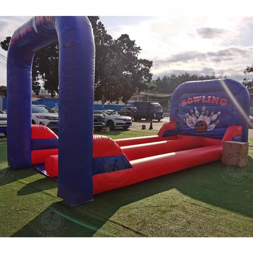 Commercial High Quality Adults Game Inflatable Bowling Game Indoor Used Bowling Alley Lane Cost For Sale