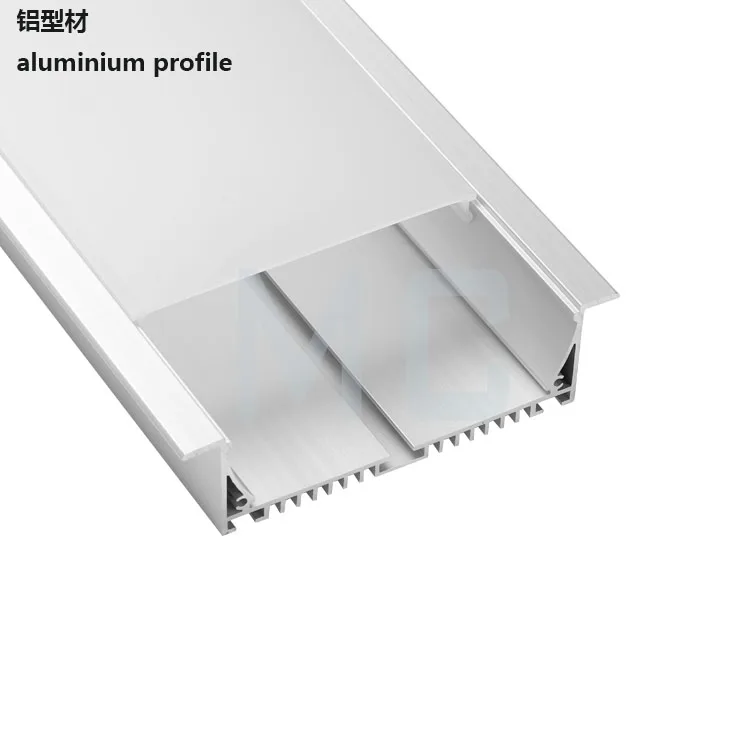 120mm foshan gypsum led l profile aluminium extrusion painted black/white tape aluminum channel