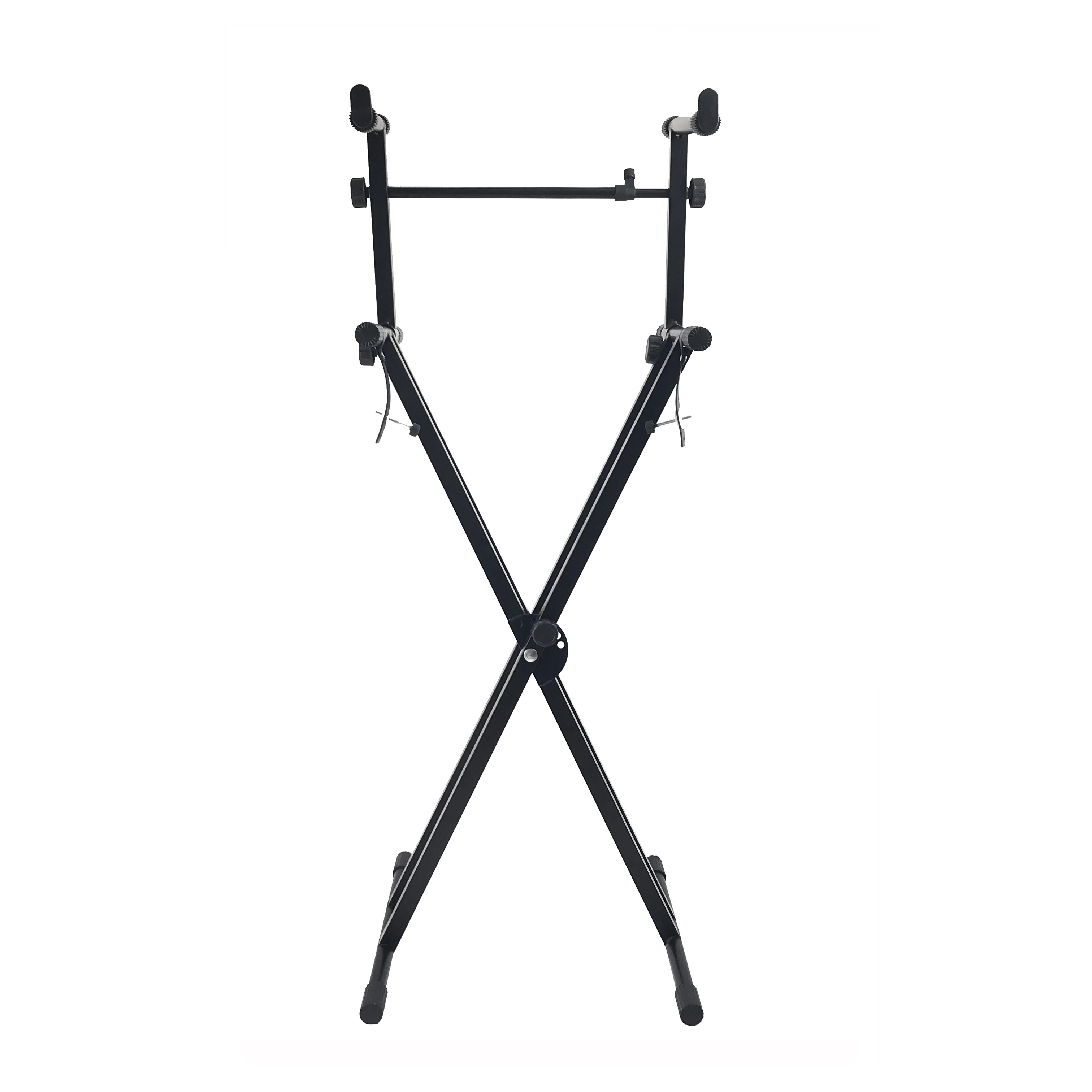 2-Tier X Style Dual Keyboard Stand Adjustable Electronic Piano Double Tube