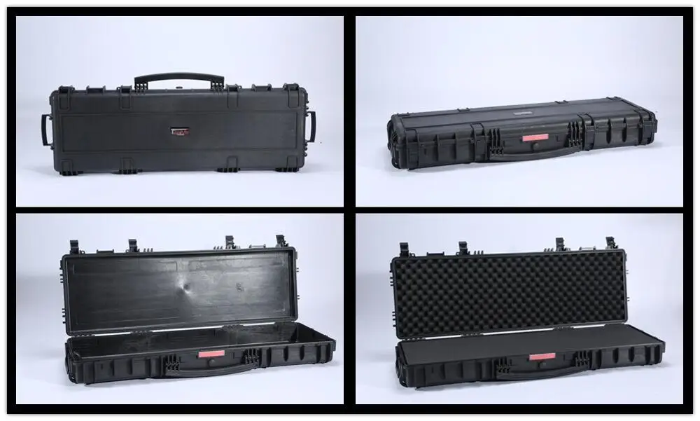 Водонепроницаемый пластиковый футляр для инструментов, жесткий футляр для переноски, винтовка AR, водонепроницаемый запираемый футляр для хранения