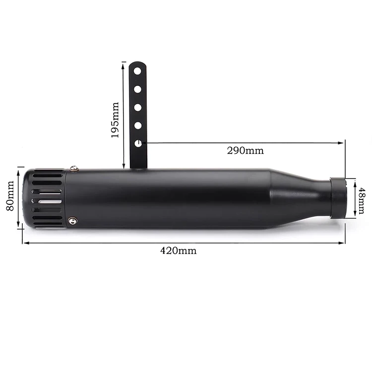 Universal vintage motorcycle exhaust