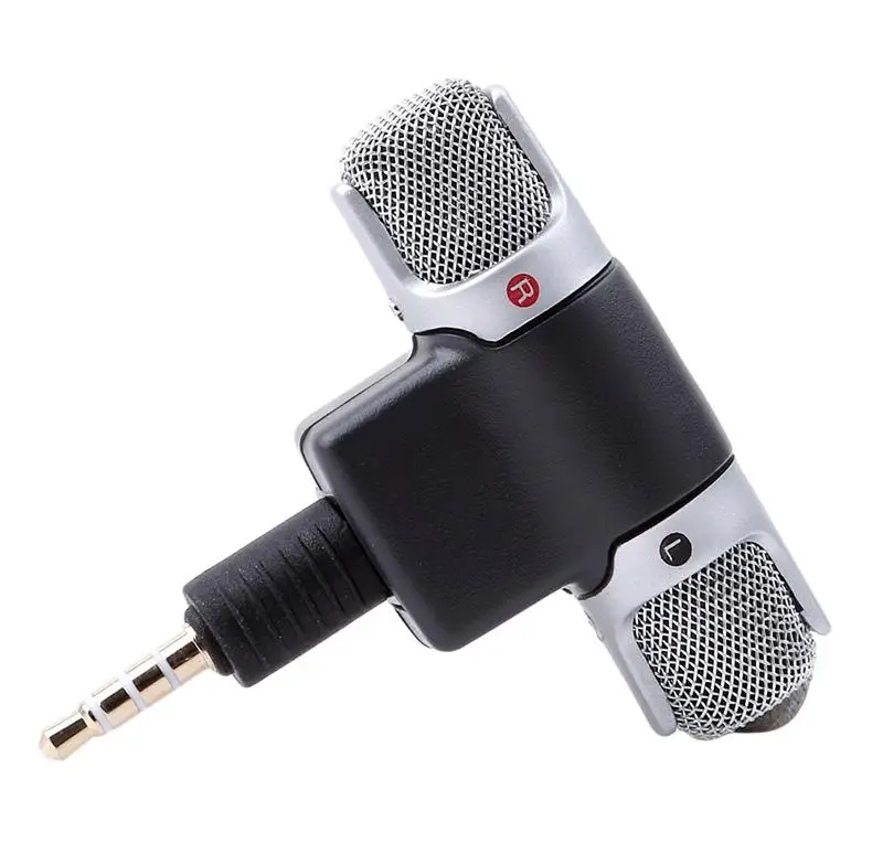 Portable Electret Condenser Microphone Recorder 2-in-1 Multi-Function 3.5mm Mic Mini Wireless Microphone
