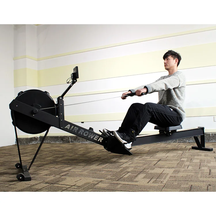 High Quality Fitness Commercial Gym Equipment Air Rower,indoor Hydraulic Rowing Machine Fitness