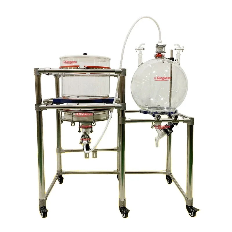 2022 Hot Sale Lab 10l-50l Removable Buchner Funnel Ceramic  Nutsche Vacuum Filter Machine