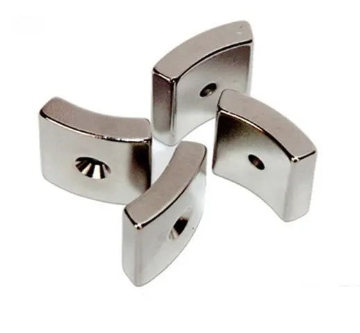 Certificated Permanent Neodymium N35SH,N38SH,N40SH,N33UH Nickel Coated Gearless Motor Arc Magnet