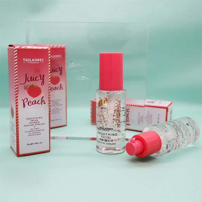 14 Hours Coverage Juicy Peach face Primer Supplier Moisture Make up Shrink Pore Primer Base Face Oil Control Makeup Skin Primer
