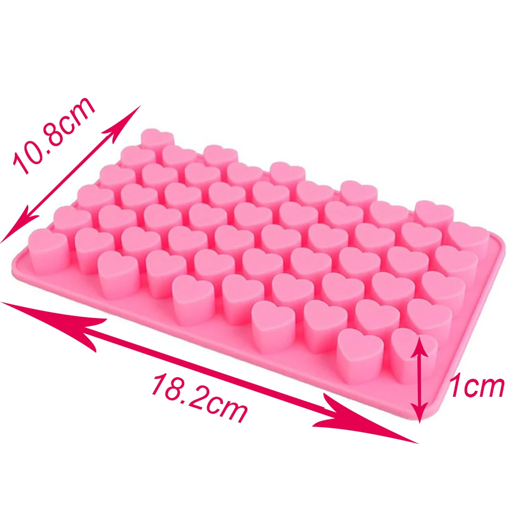 Mini Heart Mold Silicone Ice Cube Tray DIY Chocolate Fondant Mould 3D Pastry Jelly Cookies Baking Cake Decoration Tools