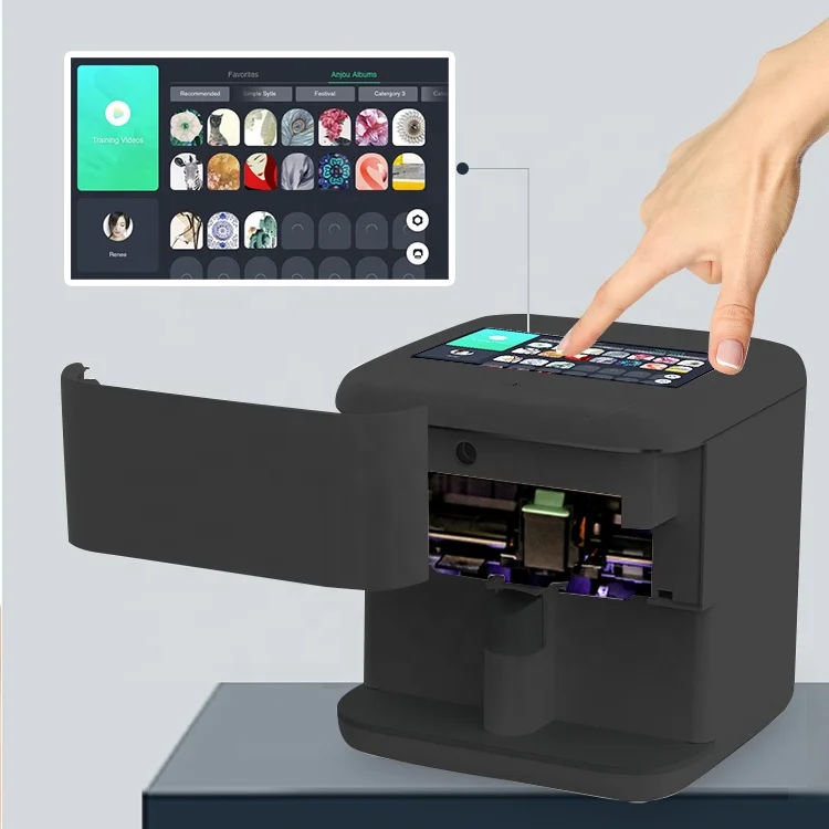 Beauty salon 3d nail art printer intelligent digital 3d nail diy machine