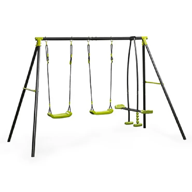 XIUNAN XNS008 Hot Sales 3500*1380*1800mm Metal and Plastic Wearable and Strong Child Swing  for Playground kIids Slide