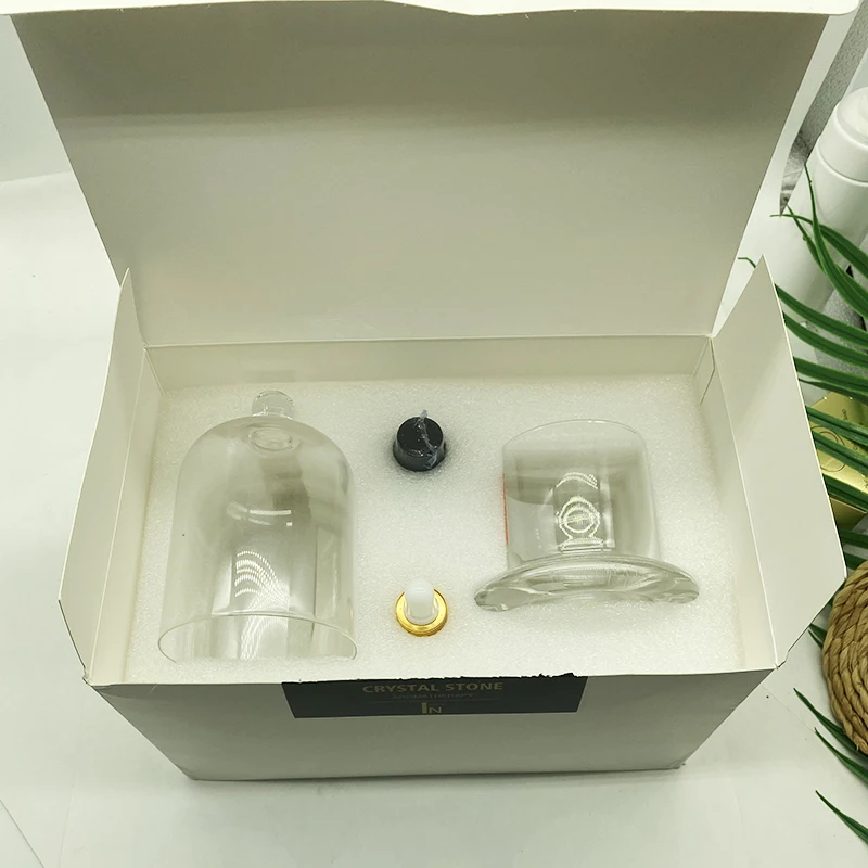 Wholesale essential oil diffusers aromatherapy indoor fireless crystal stone set crystal stone aromatherapy