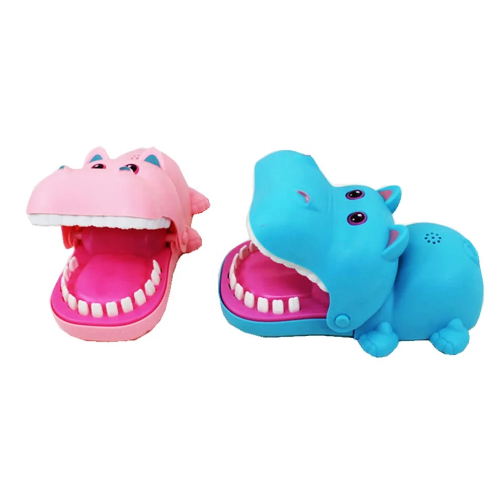 Remarkable quality parent-child interactive games biting fingers hippo styling spoofing sings Plastic Joke Toys