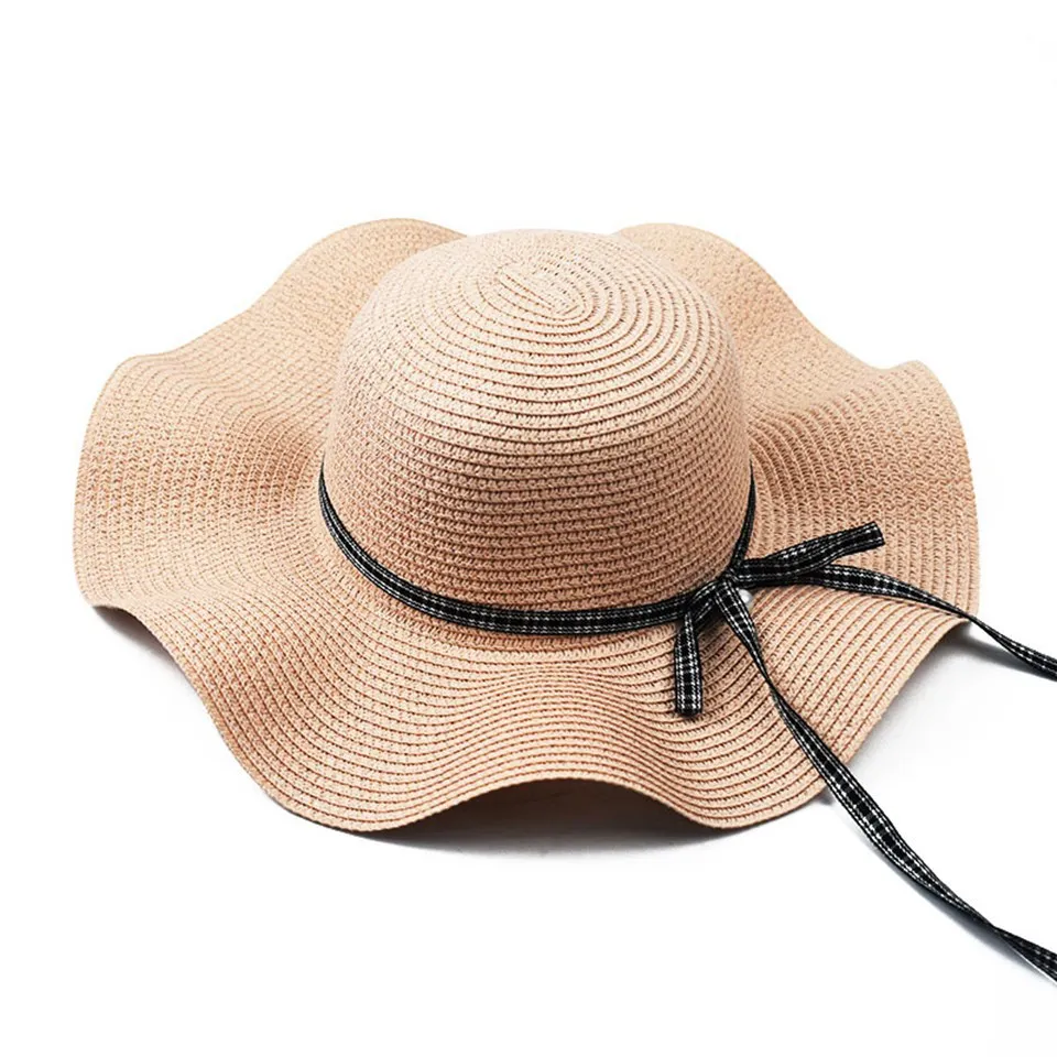 Hot Selling Korean Wave Big Edge Sequin Designer Summer straw Hat