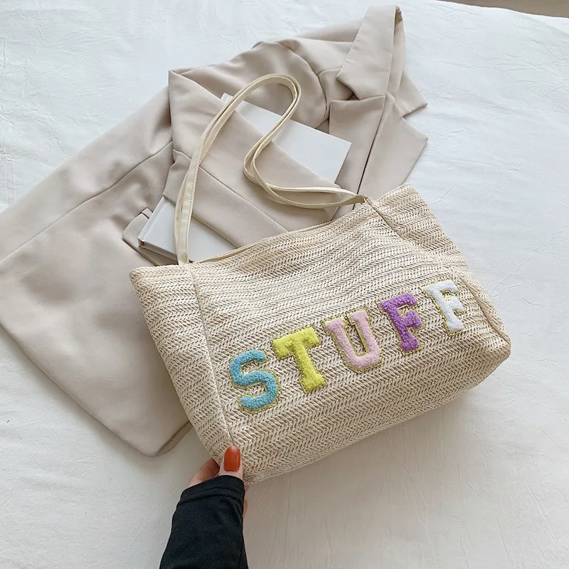 2024 high appearance level shoulder bags Korean light French lazy large capacity fashion personality student class commuting bag