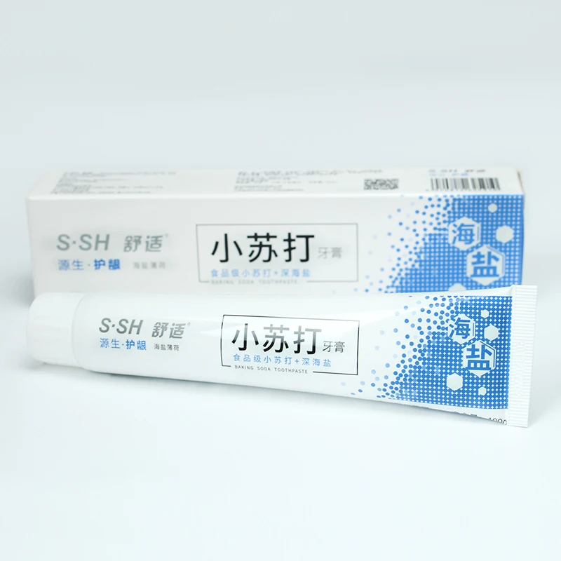 100g Oral Care Food Grade Baking Soda  Sea Salt Mint Smell Toothpaste  OEM
